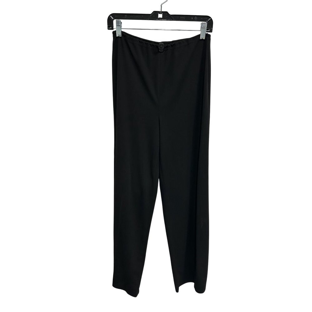 S.C. & Co. Straight Leg Pull On Pants Black Adjustable Waist Casual Contemporary